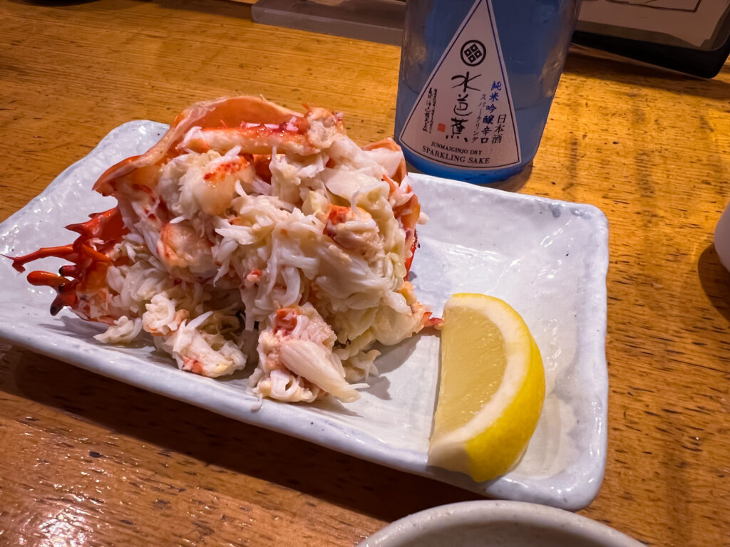 渋谷　魚真　蟹