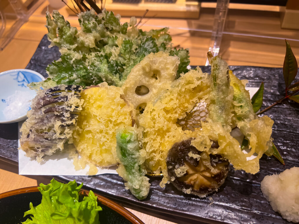 旨いよ魚旨いよ魚　羽田エアポートガーデン店　季節の野菜天ぷら