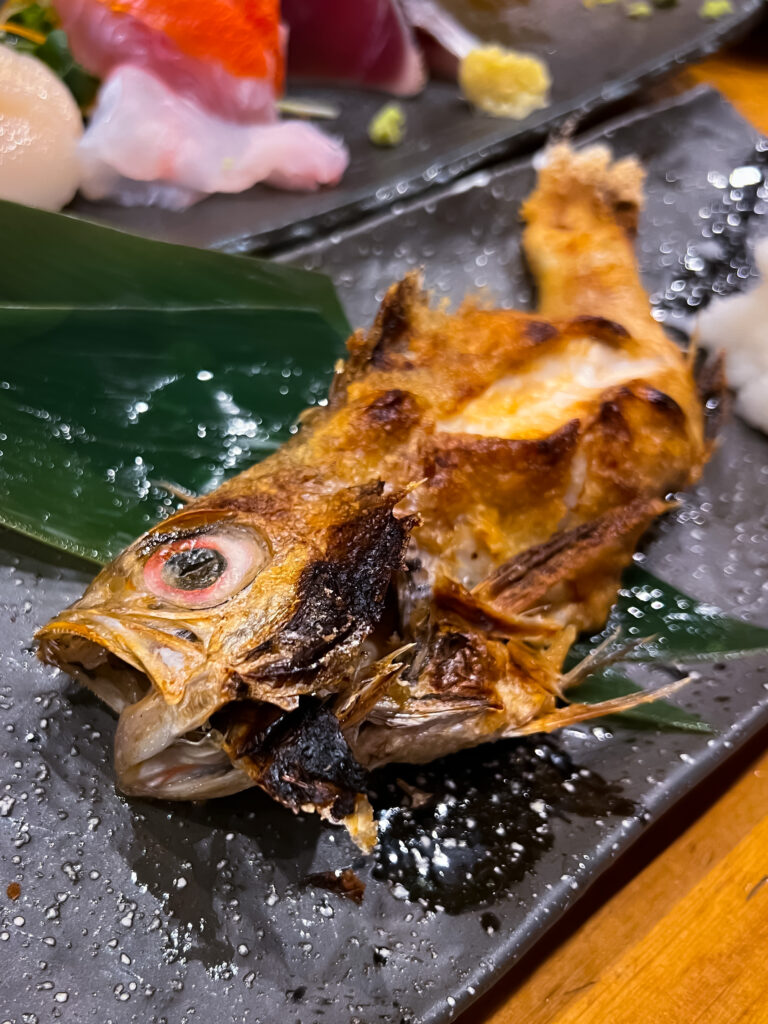 渋谷　魚真　メニュー　焼き魚　のどぐろ