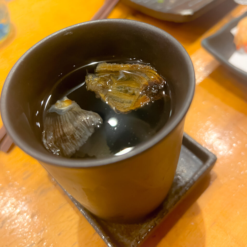 渋谷　魚真　メニュー　日本酒　フグのひれ酒